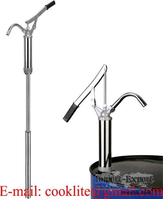 Pompe manuel a levier / Pompe acier pour fut d'huile