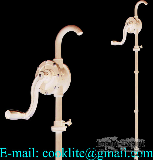 Corrosion-resistant Ryton Rotary Hand Drum Pump for Dispensing Aggressive C