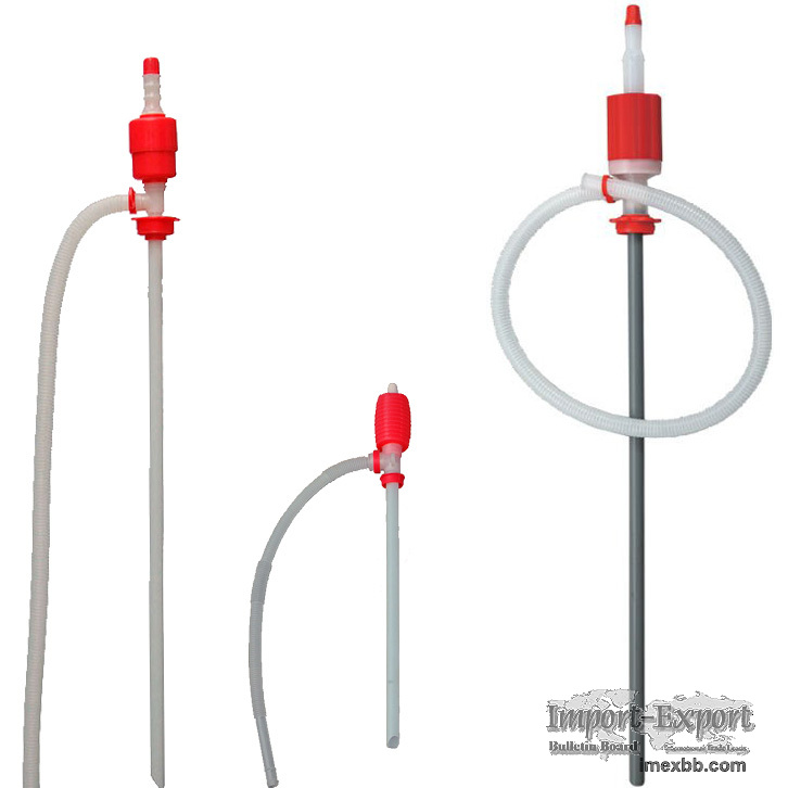 Plastic Siphon Pump Transfer Oil Fuel Kerosene Gas Fluid Syphon Liquid