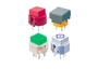 ISO9001 Illuminated Tact Switch C Insulation Resistant For LED Lights