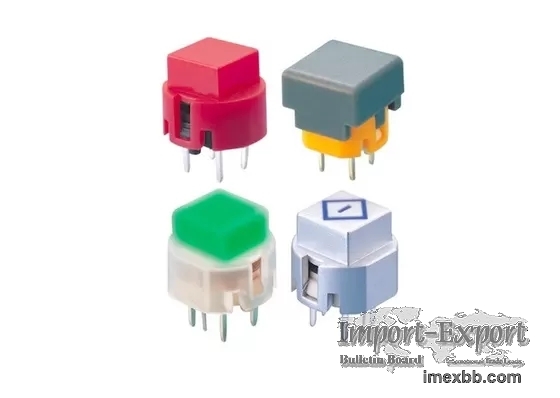 ISO9001 Illuminated Tact Switch C Insulation Resistant For LED Lights