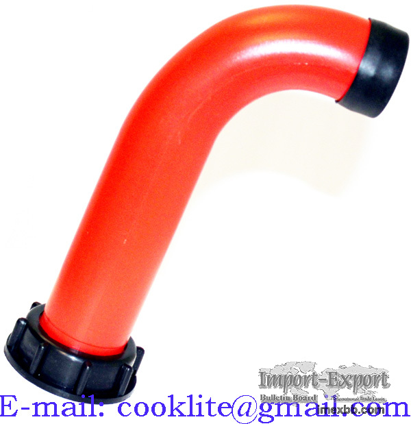 IBC Oil Tank 2" Extension Pour Spout Plastic Hose Nozzle Outlet Tap Cap