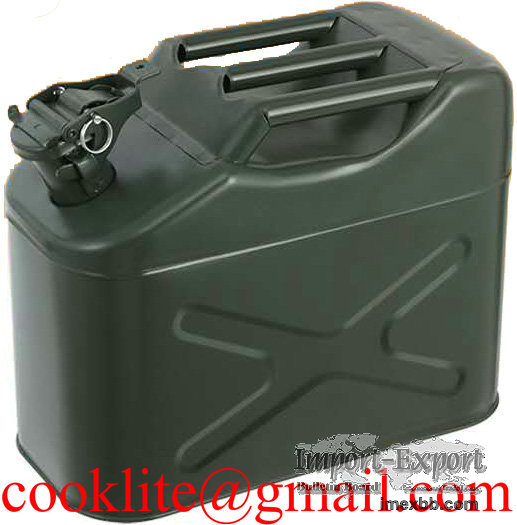 10L Military Jerry Can Gasoline Fuel Diesel Tank Portable Journey Canister