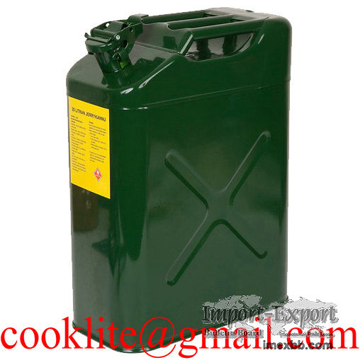 20L JerryCan Steel Petrol Fuel Tank for Boat/4WD/Car/Camping Built-in Spout