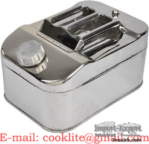10L Stainless Steel Jerry Can Fuel Petrol Diesel Tank Oil Water Container
