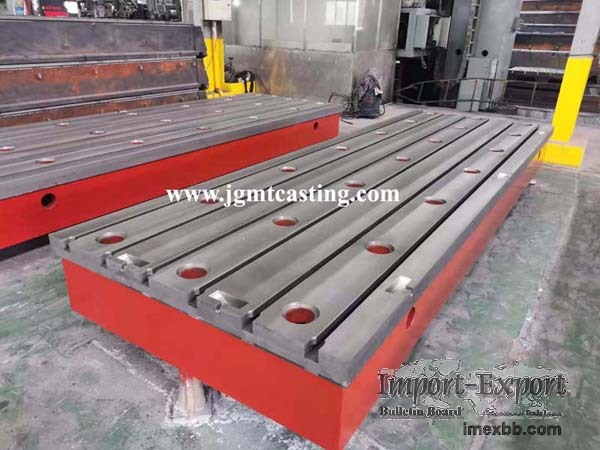 T slotted plates cast iron bed platform