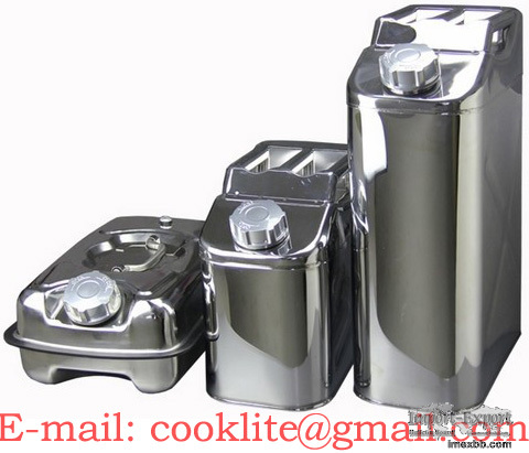 Stainless Steel Jerry Can Tank for Transporting and Storing Gasoline,Fuel