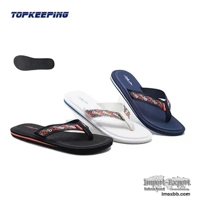 Summer Rubber EVA Soft Rubber Slippers Stylish Wedge Thick Sole Flip Flops 