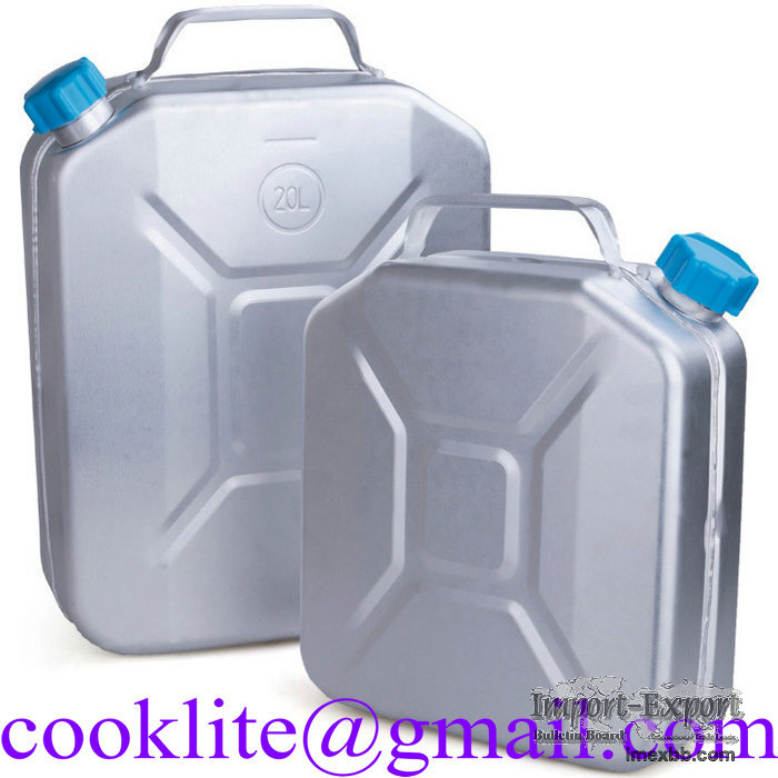 Aluminum Jerry Can For Storage And Transportation Of Gasoline Liquid Fuels