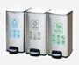MAX-218H-A Indoor 3 Compartment Hotel Pedal Bin for Hospital