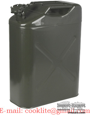 Steel Gas Tank 20 Liter 5 Gallon Metal Petrol Diesel Fuel Tank