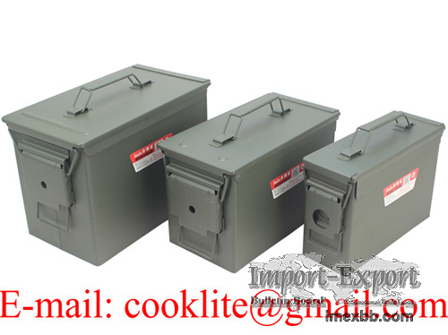 Ammo Box Mil-Tec US Military Steel Ammo Can Waterproof Ammunition Storage B