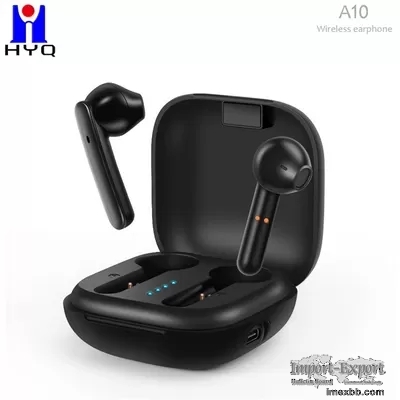 ABS V5.0 EDR True Wireless Stereo Earphone With LED Power Display