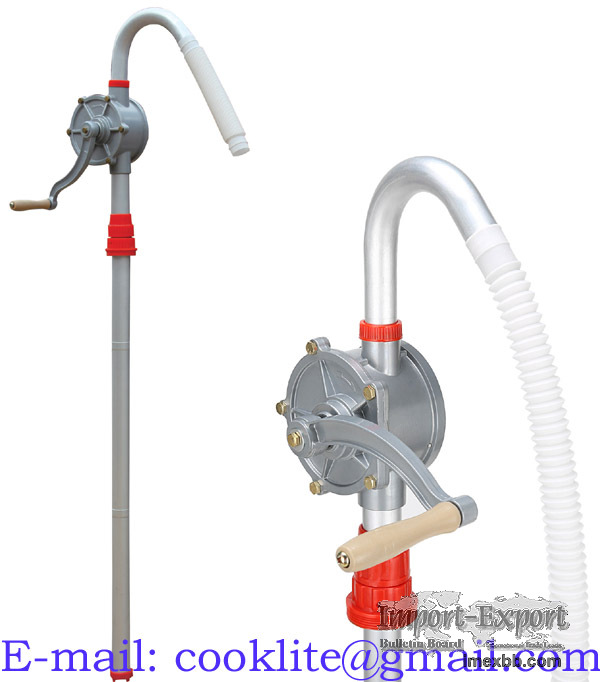 Hand rotary oil barrel pump made of aluminum Mechanical oil suction pump