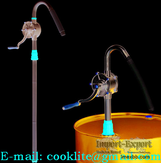 Aluminium Alloy Hand Rotary Pump Petrol Oil Diesel Kerosene Fuel Drum 55 Ga