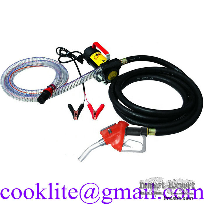 Portable Fuel Dispenser Electric Oil Diesel Transfer Pump Metering Fuel Noz