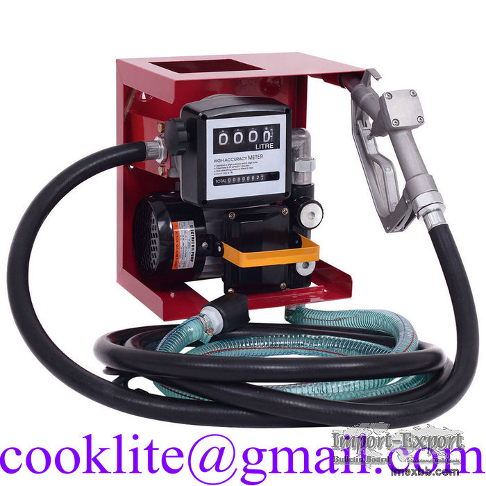 Electric Metering Diesel Biodiesel Oil Transfer Dispensing Fuel Pump Kit
