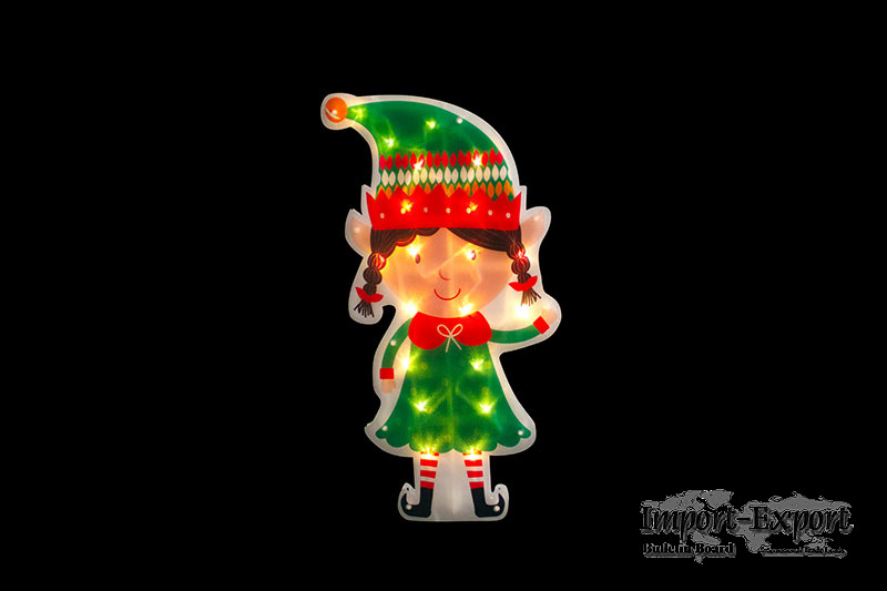 Elf Girl PVC Silhouette Light