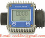 Turbine Electronic AdBlue Chemical Flow Meter Digital Diesel Water FlowMete