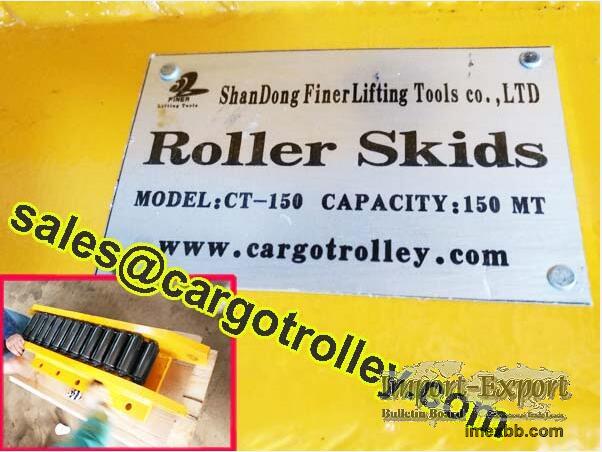 Steel chain roller skids works for Machinery Moving Rigging Services