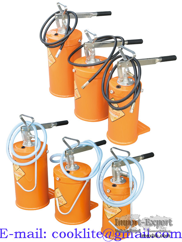 Hand Operated Bucket Grease Pump Gear Lube Dispenser Lubrication Oiler