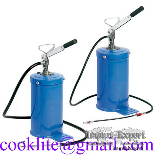 Manual Grease Bucket Pump 16L Lever Hand Lube Oil Injector Dispenser
