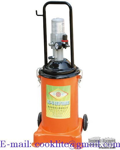 50:1 ratio High Pressure Grease Bucket Pump 15L Pneumatic Operated Greaser