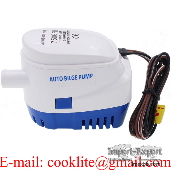 Submersible Marine Automatic Bilge Pump with Float 750 GPH 12V