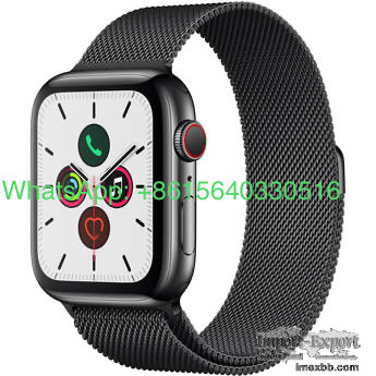 Apple Watch Series 5 (GPS + Cell, 44mm, Space Black Stainless Steel, Space 