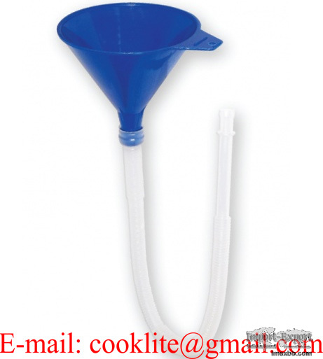 Polypropylene Plastic Utility Funnel with 21" Flexible Hose