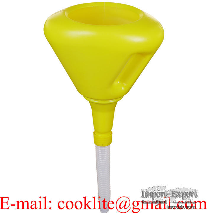 190MM 2 Quart PE Plastic Fast Fill Transmission Funnel with Filtering Scree
