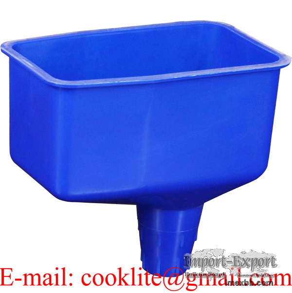 Blue Plastic Square Engine Oil Filling Funnel
