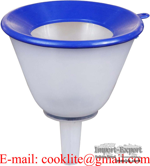 Polyethylene Plastic Transmission Funnel with Anti Splash Ring 24-Ounce Aut