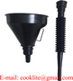 Plastic Threaded Oil Transmission/Filling Funnel & Strainer Flexible Spout