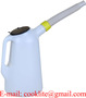 Plastic Oil Container with Lid & Flexi-Spout 3L Measuring Jug Pourer