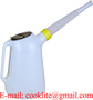 Plastic Oil Fuel & Water Jug And Pouring Spout Can 6L Measuring Can Diesel 