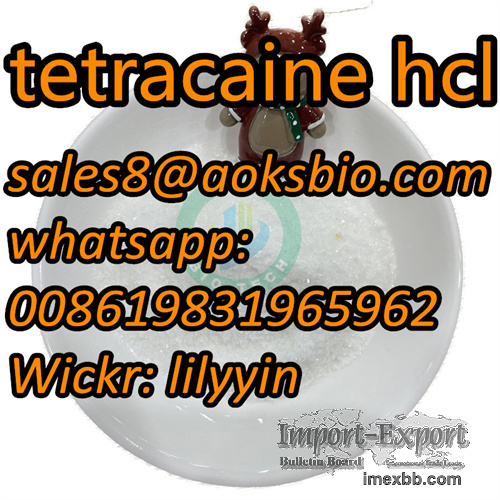 Factory Stock,100% Safe Delivery tetracaine hcl, cas136-47-0, 94-24-6, 51-0