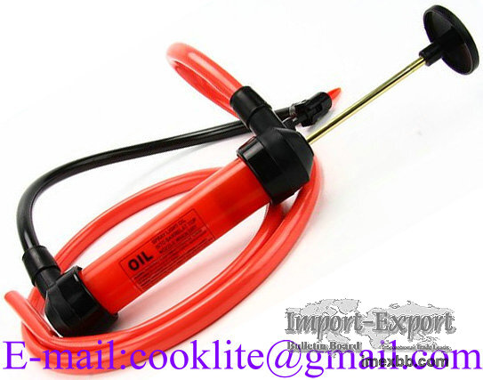 Liquid transfer siphon pump kit / Double action Inflating fueling hand pump