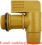 Plastic Faucet 2" BSP Thread Polyethylene Drum Faucet Gold Barrel Tap Plast
