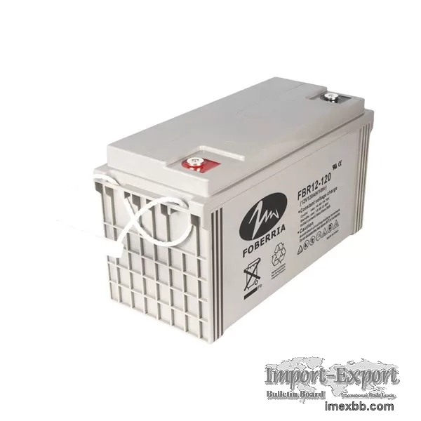 Maintenance Free Sealed Lead Acid Battery 12V 120ah Rechargeable For Solar 