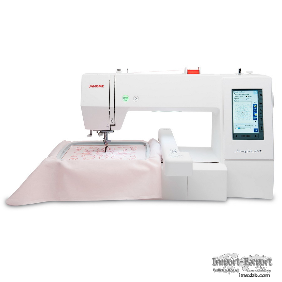 JANOME MEMORY CRAFT 400E EMBROIDERY MACHINE