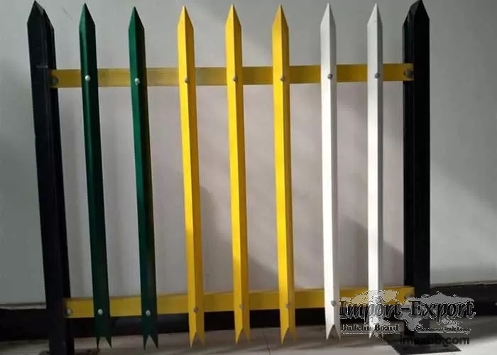 W Section Palisade Fencing 1.8m H Post Security Steel Fence