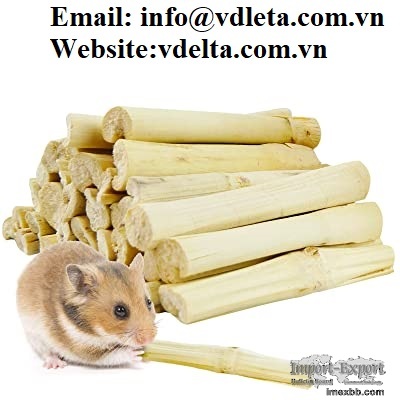 Natural & Harmless Dried Sugarcane Sticks Good For Grinding Teeth Rodents