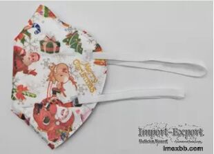 Head Mounted Christmas Meltblown Nonwoven Fabric FFP2 Face Mask