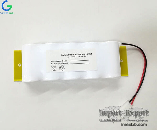 Rechargeable Emergency Light Battery Ni-Cd Battery Pack D4000mAh 6V