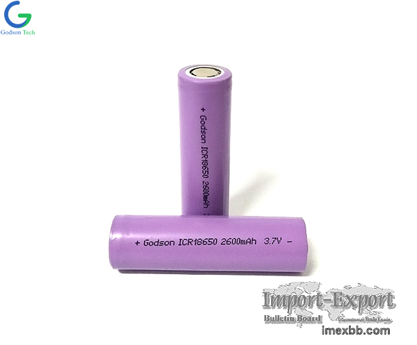 Lithium Battery ICR18650 2600mAh 3.7V