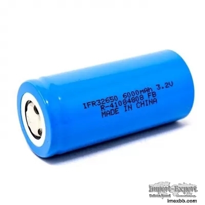 Grade A 32650 Lithium 3.2V LiFePo4 Battery Cell 6000mAh Long Cycle Life