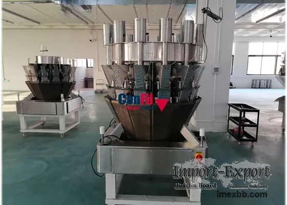 14 Head Pickles Multihead Weighing Machine With Vertical Feeder