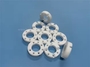 White Custom PTFE Parts Teflon Socket Medical Treatment Connector