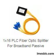 1x16 PLC Fiber Optic Splitter For Broadband Passive Optical Distribution